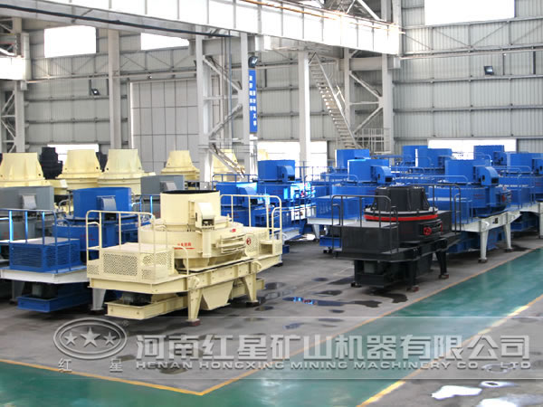 制砂機(jī)生產(chǎn)車間 制砂機(jī)生產(chǎn)車間