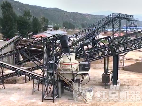 1250型制沙生產線現(xiàn)場