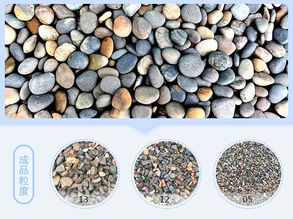 鵝卵石經(jīng)制砂后的成品 鵝卵石經(jīng)制砂后的成品