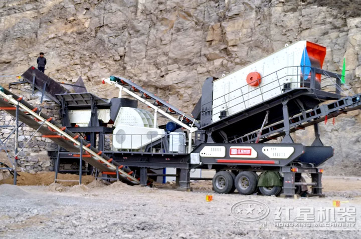 移動制砂機作業(yè)現場