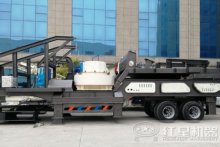 移動小型河卵石制砂機 移動小型河卵石制砂機