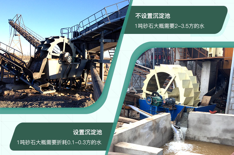 設(shè)置沉淀池的洗砂廠更省水 設(shè)置沉淀池的洗砂廠更省水