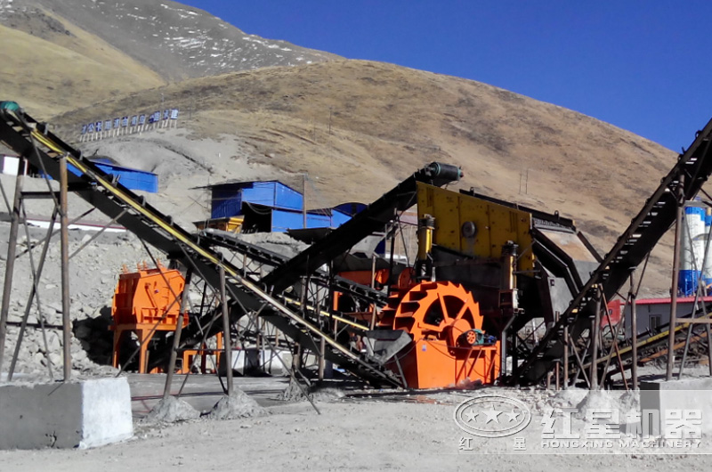 洗砂機(jī)現(xiàn)場