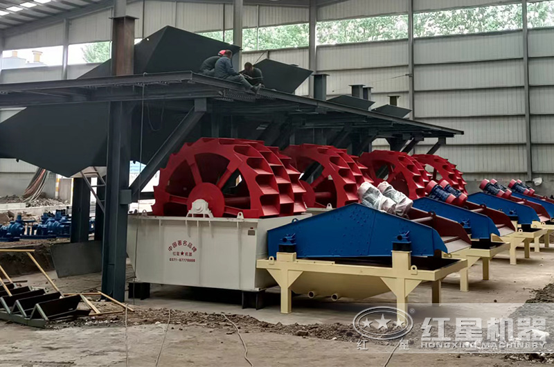 洗砂機(jī)現(xiàn)場